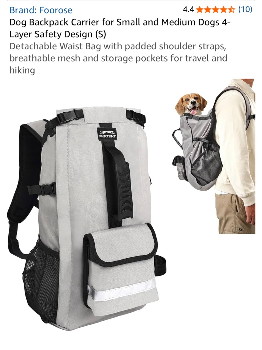 NEW Waterproof Adjustable Strap Dog Backpack Carrier for Small and Medium Dogs